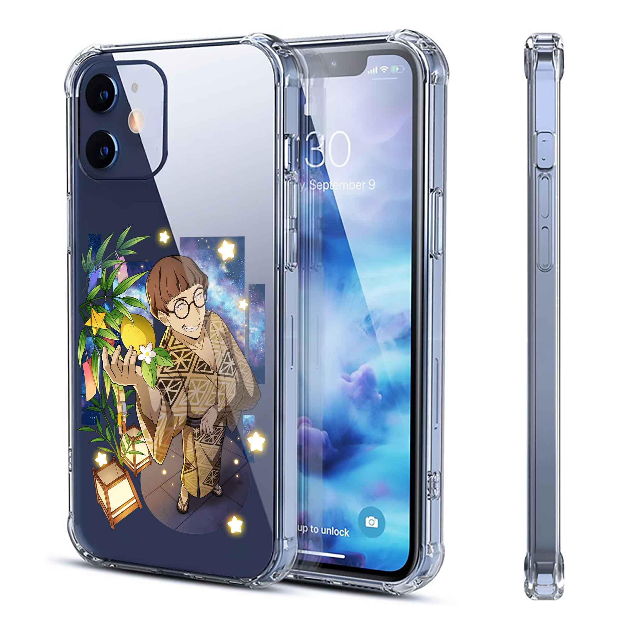 （画像用） 文豪ストレイドッグス Bungo Stray Dogs 【iPhone 12シリーズ対応】透明スマホケース（クリアソフトケース）